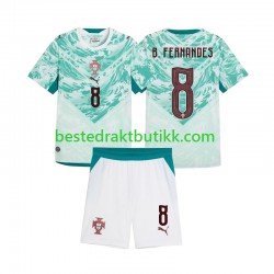Fotballdrakter Portugal Bruno Fernandes 8 Bortedraktsett 2026 2027 Kortermet til Barn