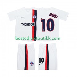 Fotballdrakter AC Milan RONALDINHO 10 2002 2003 Retro Bortedraktsett Kortermet til Barn