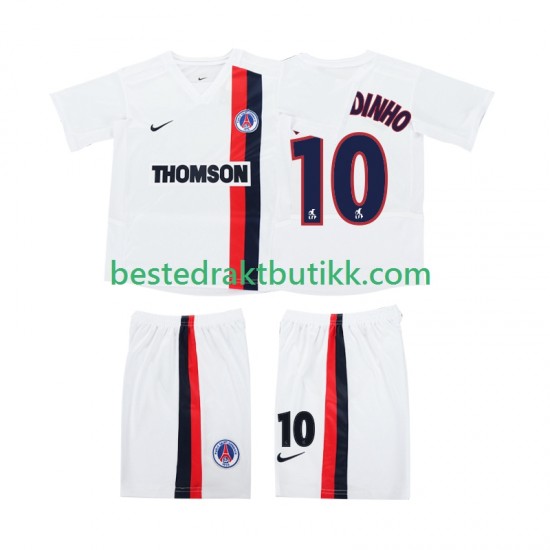 Fotballdrakter AC Milan RONALDINHO 10 2002 2003 Retro Bortedraktsett Kortermet til Barn