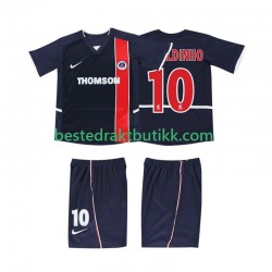 Fotballdrakter AC Milan RONALDINHO 10 2002 2003 Retro Hjemmedraktsett Kortermet til Barn