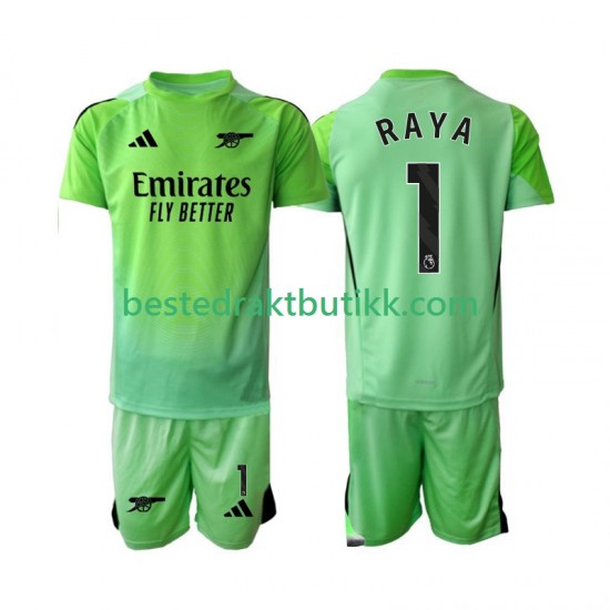 Fotballdrakter Arsenal Raya 1 Keeper Bortedraktsett 2025-2026 Kortermet til Barn