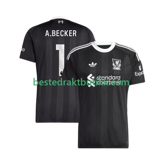 Fotballdrakter Liverpool Alisson Becker 1 Keeper Fjerdedraktsett 2025-2026 Kortermet til Herre