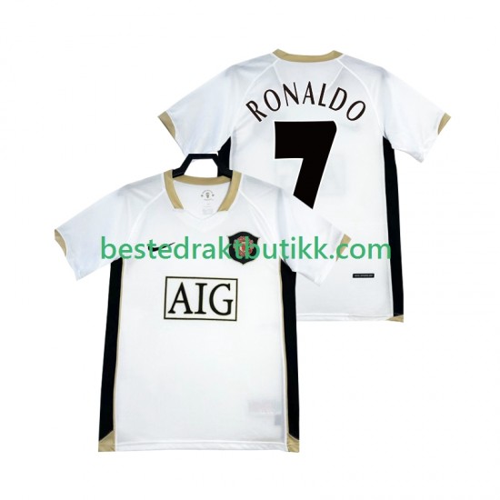 Fotballdrakter Manchester United RONALDO 7 -2007 Retro Bortedraktsett 2006 Kortermet til Herre