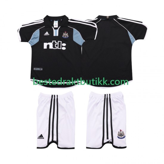 Fotballdrakter Newcastle United 2000 2001 Retro Bortedraktsett Kortermet til Barn