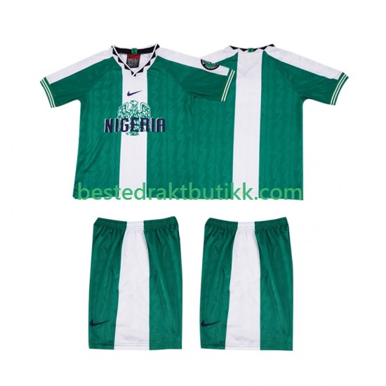 Fotballdrakter Nigeria 1996 Retro Hjemmedraktsett Kortermet til Barn