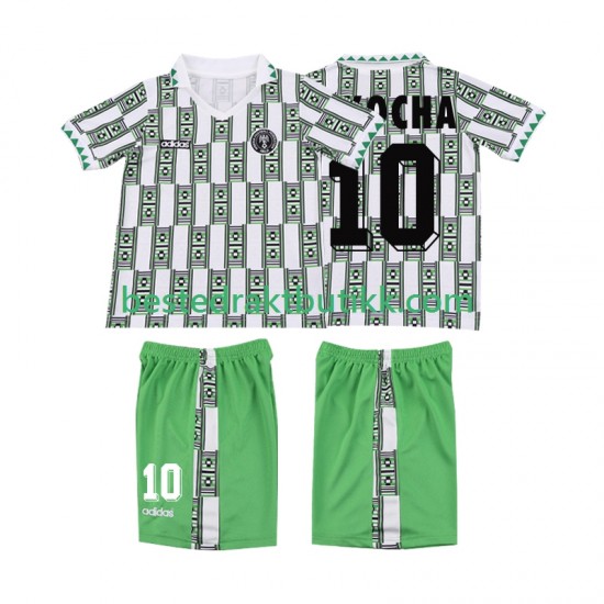 Fotballdrakter Nigeria OKOCHA 10 Retro Bortedraktsett 1994 Kortermet til Barn