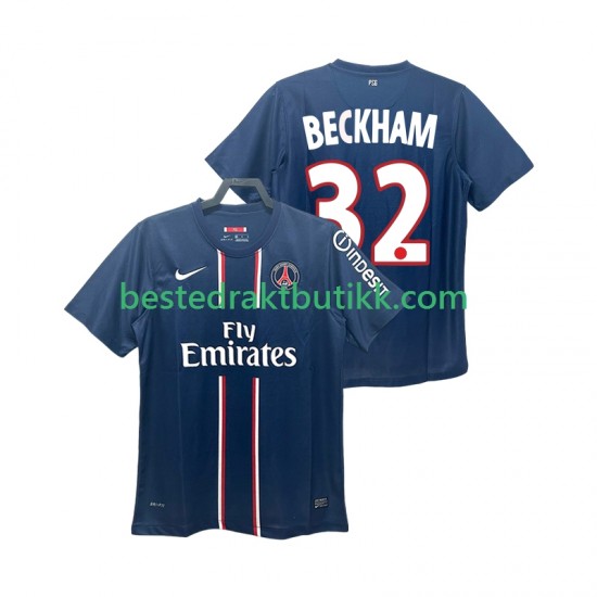 Fotballdrakter Paris Saint-Germain BECKHAM 32 2012 2013 Retro Hjemmedraktsett Kortermet til Herre