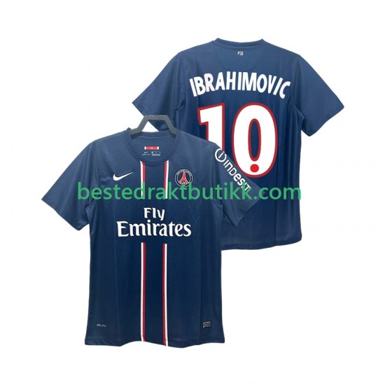 Fotballdrakter Paris Saint-Germain Ibrahimović 10 2012 2013 Retro Hjemmedraktsett Kortermet til Herre