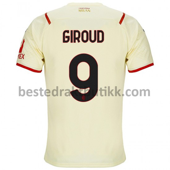 Fotballdrakter AC Milan Olivier Giroud 9 Bortedraktsett 2021-2022 til Herre