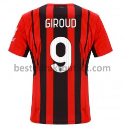 Fotballdrakter AC Milan Olivier Giroud 9 Hjemmedraktsett 2021-2022 til Herre