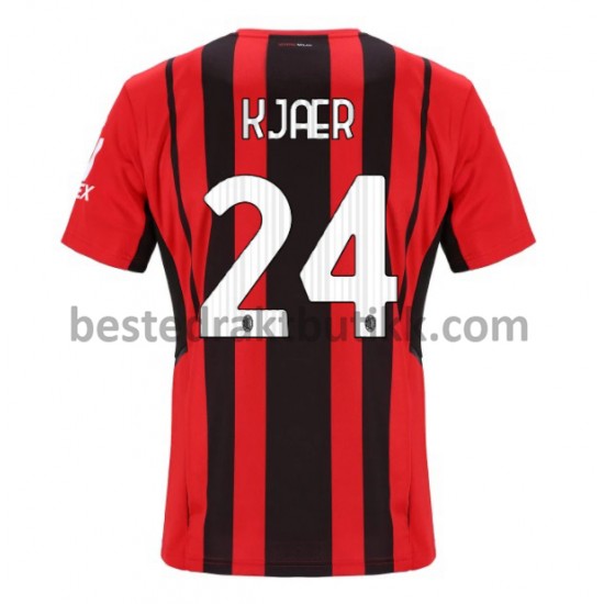 Fotballdrakter AC Milan Simon Kjaer 24 Hjemmedraktsett 2021-2022 til Herre