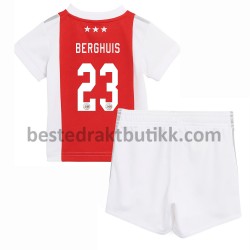 Fotballdrakter AFC Ajax Steven Berghuis 23 Hjemmedraktsett 2021-2022 til Barn