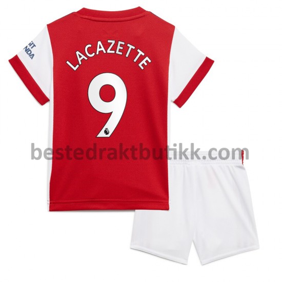 Fotballdrakter Arsenal Alexandre Lacazette 9 Hjemmedraktsett 2021-2022 til Barn