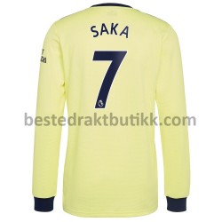 Fotballdrakter Arsenal Bukayo Saka 7 Bortedraktsett 2021-2022 Langermet til Herre