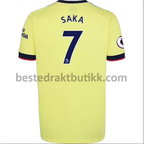 Fotballdrakter Arsenal Bukayo Saka 7 Bortedraktsett 2021-2022 til Herre