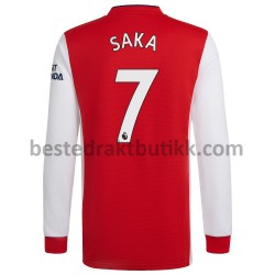 Fotballdrakter Arsenal Bukayo Saka 7 Hjemmedraktsett 2021-2022 Langermet til Herre