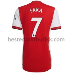 Fotballdrakter Arsenal Bukayo Saka 7 Hjemmedraktsett 2021-2022 til Herre