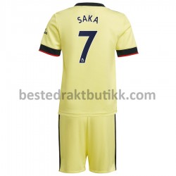 Fotballdrakter Arsenal Bukayo Saka 7 Bortedraktsett 2021-2022 til Barn