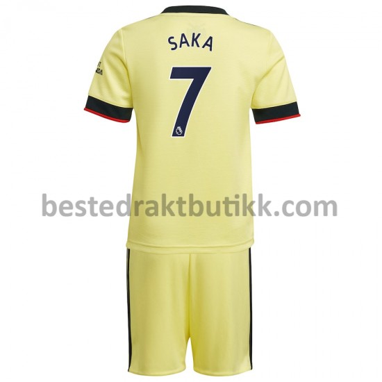 Fotballdrakter Arsenal Bukayo Saka 7 Bortedraktsett 2021-2022 til Barn