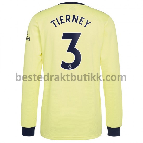 Fotballdrakter Arsenal Kieran Tierney 3 Bortedraktsett 2021-2022 Langermet til Herre
