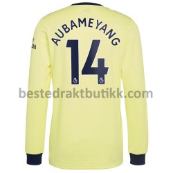 Fotballdrakter Arsenal Pierre-Emerick Aubameyang 14 Bortedraktsett 2021-2022 Langermet til Herre