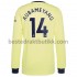 Fotballdrakter Arsenal Pierre-Emerick Aubameyang 14 Bortedraktsett 2021-2022 Langermet til Herre