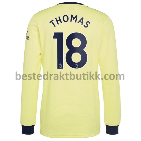 Fotballdrakter Arsenal Thomas Partey 18 Bortedraktsett 2021-2022 Langermet til Herre