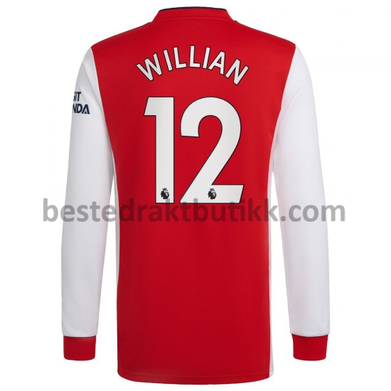 Fotballdrakter Arsenal Willian 12 Hjemmedraktsett 2021-2022 Langermet til Herre