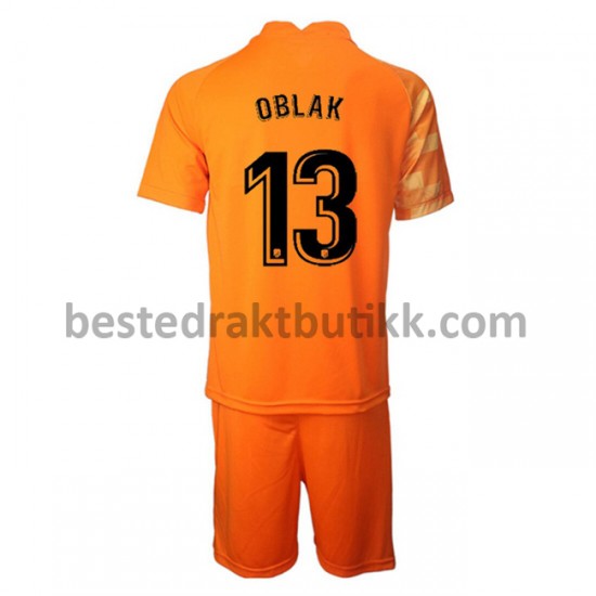 Fotballdrakter Atlético Madrid Keeper Jan Oblak 13 Hjemmedraktsett 2021-2022 til Barn