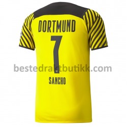 Fotballdrakter BVB Borussia Dortmund Jadon Sancho 7 Hjemmedraktsett 2021-2022 til Herre