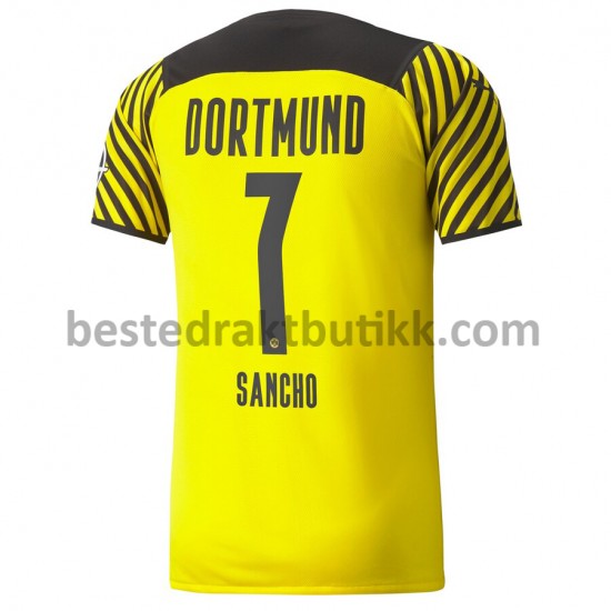 Fotballdrakter BVB Borussia Dortmund Jadon Sancho 7 Hjemmedraktsett 2021-2022 til Herre
