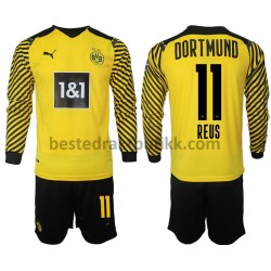 Fotballdrakter Borussia Dortmund Reus 11 Hjemmedraktsett 2021-2022 Langermet til Barn