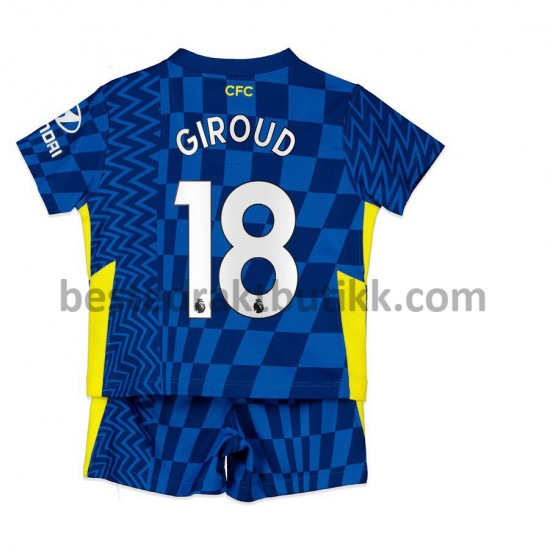 Fotballdrakter Chelsea Olivier Giroud 18 Hjemmedraktsett 2021-2022 til Barn