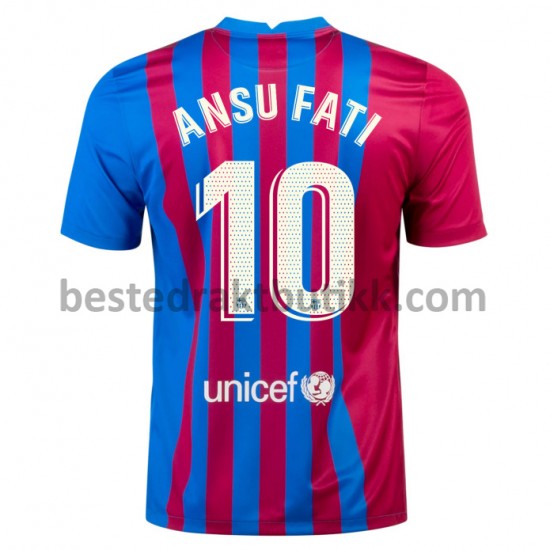 Fotballdrakter FC Barcelona Ansu Fati 10 Hjemmedraktsett 2021-2022 til Herre