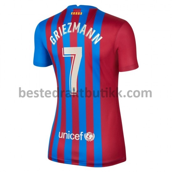 Fotballdrakter FC Barcelona Antoine Griezmann 7 Hjemmedraktsett 2021-2022 til Dame