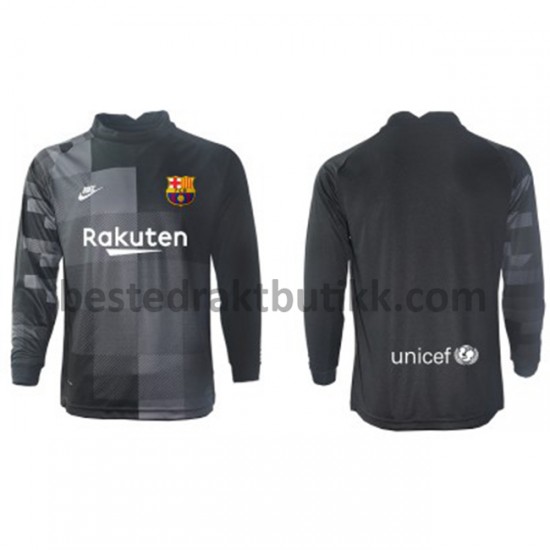 Fotballdrakter FC Barcelona Keeper Bortedraktsett 2021-2022 Langermet til Herre