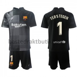 Fotballdrakter FC Barcelona Keeper Ter Stegen 1 Bortedraktsett 2021-2022 til Barn