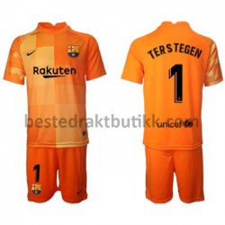 Fotballdrakter FC Barcelona Keeper Ter Stegen 1 Hjemmedraktsett 2021-2022 til Barn