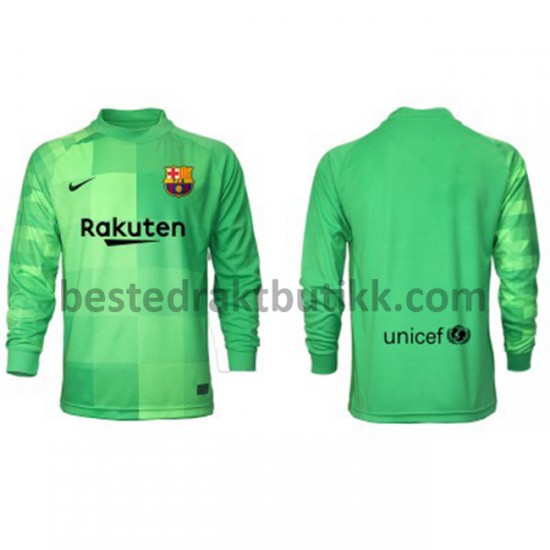 Fotballdrakter FC Barcelona Keeper Tredjedraktsett 2021-2022 Langermet til Herre