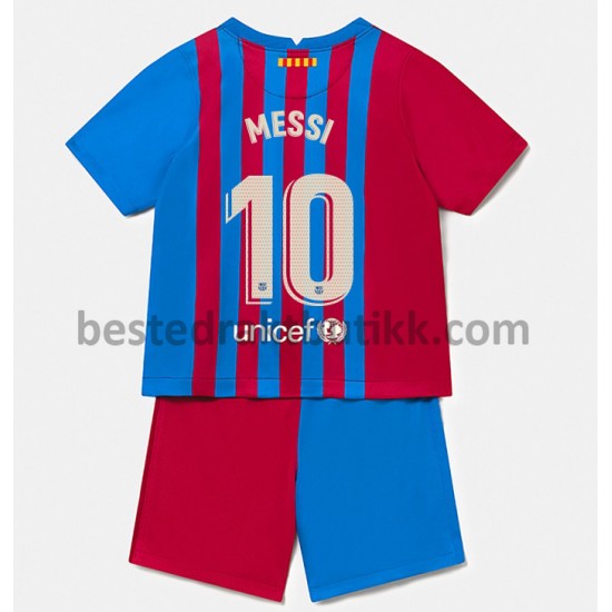 Fotballdrakter FC Barcelona Lionel Messi 10 Hjemmedraktsett 2021-2022 til Barn