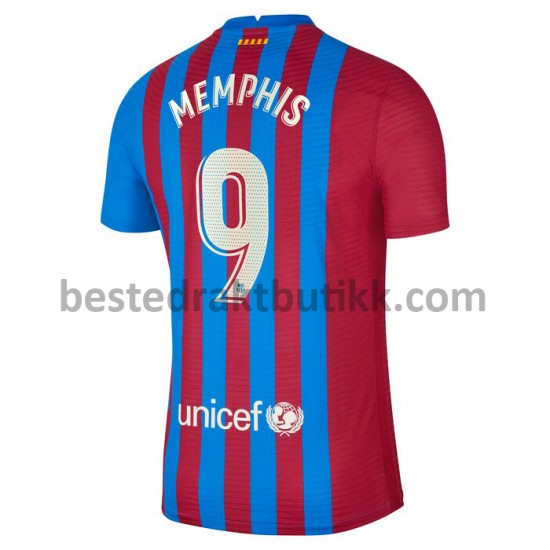 Fotballdrakter FC Barcelona Memphis Depay 9 Hjemmedraktsett 2021-2022 til Herre