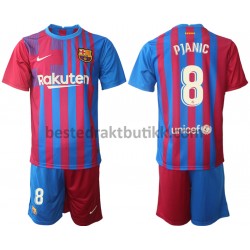 Fotballdrakter FC Barcelona Miralem Pjanic 8 Hjemmedraktsett 2021-2022 til Barn