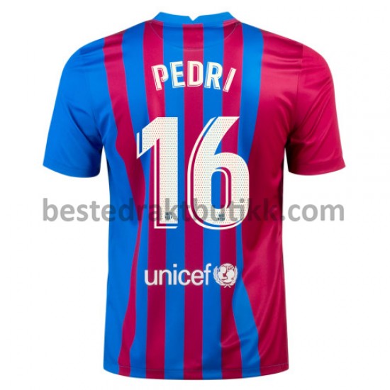 Fotballdrakter FC Barcelona Pedri 16 Hjemmedraktsett 2021-2022 til Herre