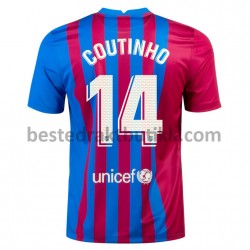 Fotballdrakter FC Barcelona Philippe Coutinho 14 Hjemmedraktsett 2021-2022 til Herre