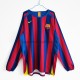Fotballdrakter FC Barcelona Retro Hjemmedraktsett 2005-2006 Langermet til Herre