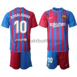 Fotballdrakter FC Barcelona Ronaldinho 10 Hjemmedraktsett 2021-2022 til Barn