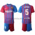Fotballdrakter FC Barcelona Sergio Busquets 5 Hjemmedraktsett 2021-2022 til Barn