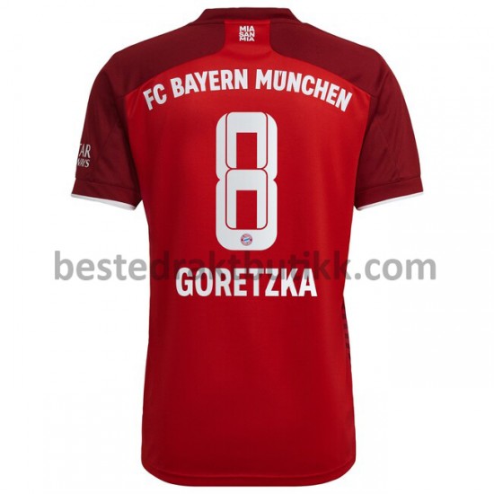 Fotballdrakter FC Bayern München Leon Goretzka 8 Hjemmedraktsett 2021-2022 til Herre