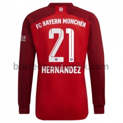 Fotballdrakter FC Bayern München Lucas Hernandez 21 Hjemmedraktsett 2021-2022 Langermet til Herre