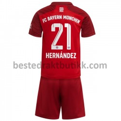 Fotballdrakter FC Bayern München Lucas Hernandez 21 Hjemmedraktsett 2021-2022 til Barn